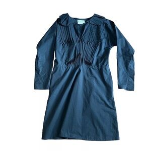 Marni Runway SS 2010 Pleated Shirt Dress Black vintage